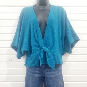 🎉2 for $30 Anthroplogie Brand Feaux Wrap Blouse